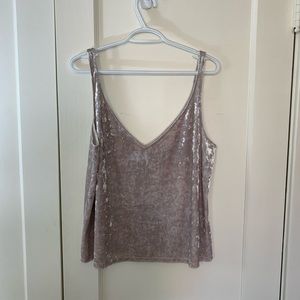 H&M Crushed Velvet Tank Top- Size L